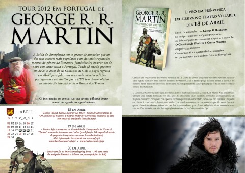 artigoGRRM Leve 2ª temporada de "Game of Thrones" chega a Portugal