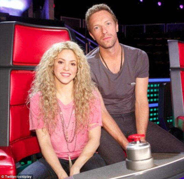 Shakira Chris Martin Vocalista Dos Coldplay Reforça «The Voice Us»