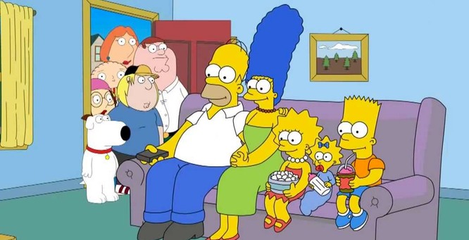 Simpsons Family Guy Crossover «Homer Simpson» E «Peter Griffin» Encontram-Se Em Episódio Especial
