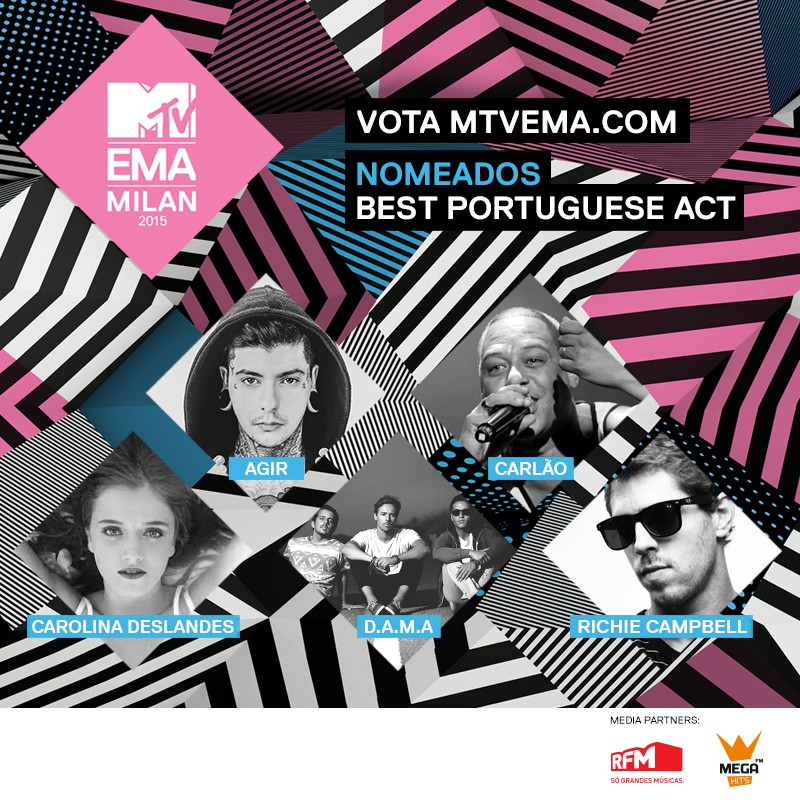Mtv Ema 2015 Nomeados Best Portuguese Act Conheça Todos Os Nomeados Dos Mtv Ema 2015