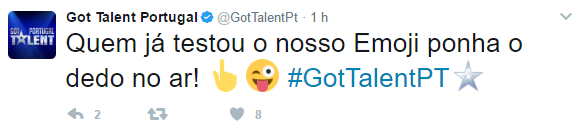 Got Talent «Got Talent» É O Primeiro Programa Português A Ter Um Emoji No Twitter