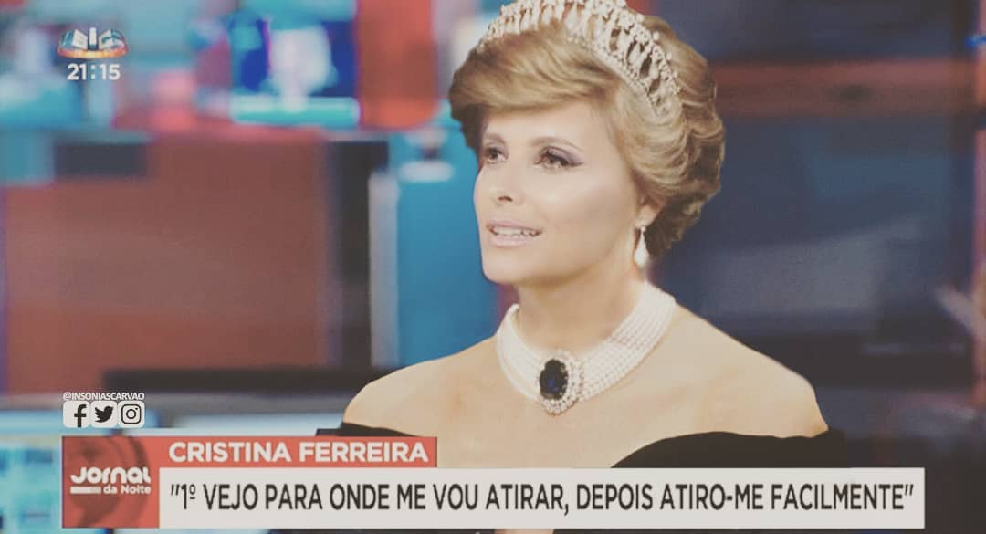 Cristina Ferreira Princesa Diana Cristina Ferreira Arrasada Por Comparar Morte De Diana À Sua Saída Da Tvi