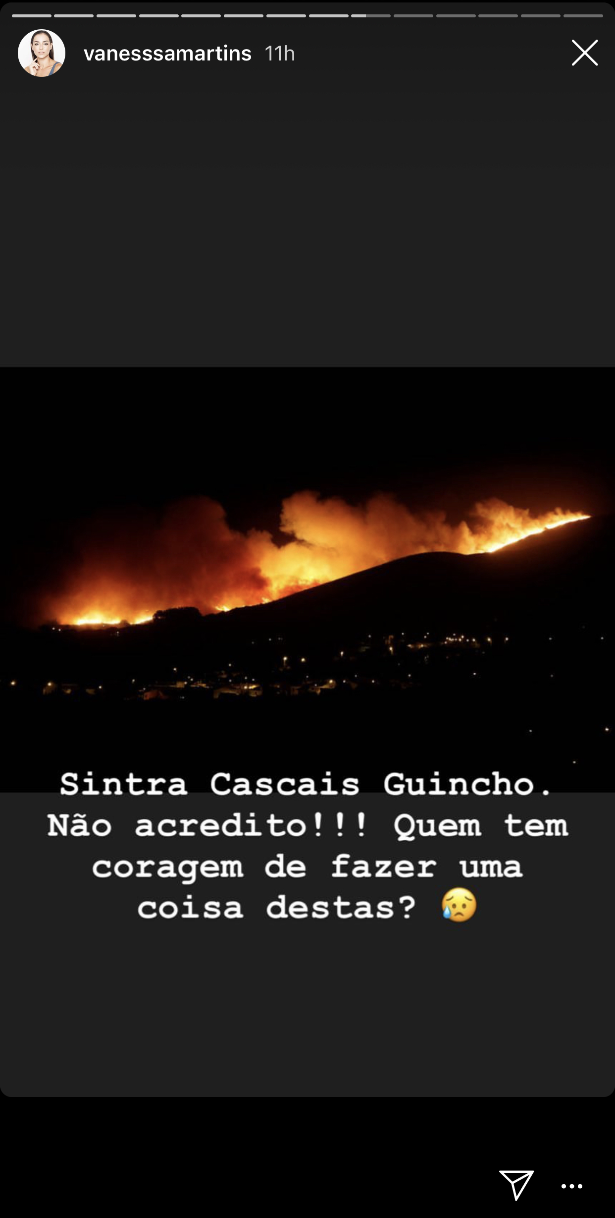 Vanessa Martins Incendio Sintra 1 Incêndio De Sintra. Teresa Guilherme Obrigada A Deixar A Sua Casa