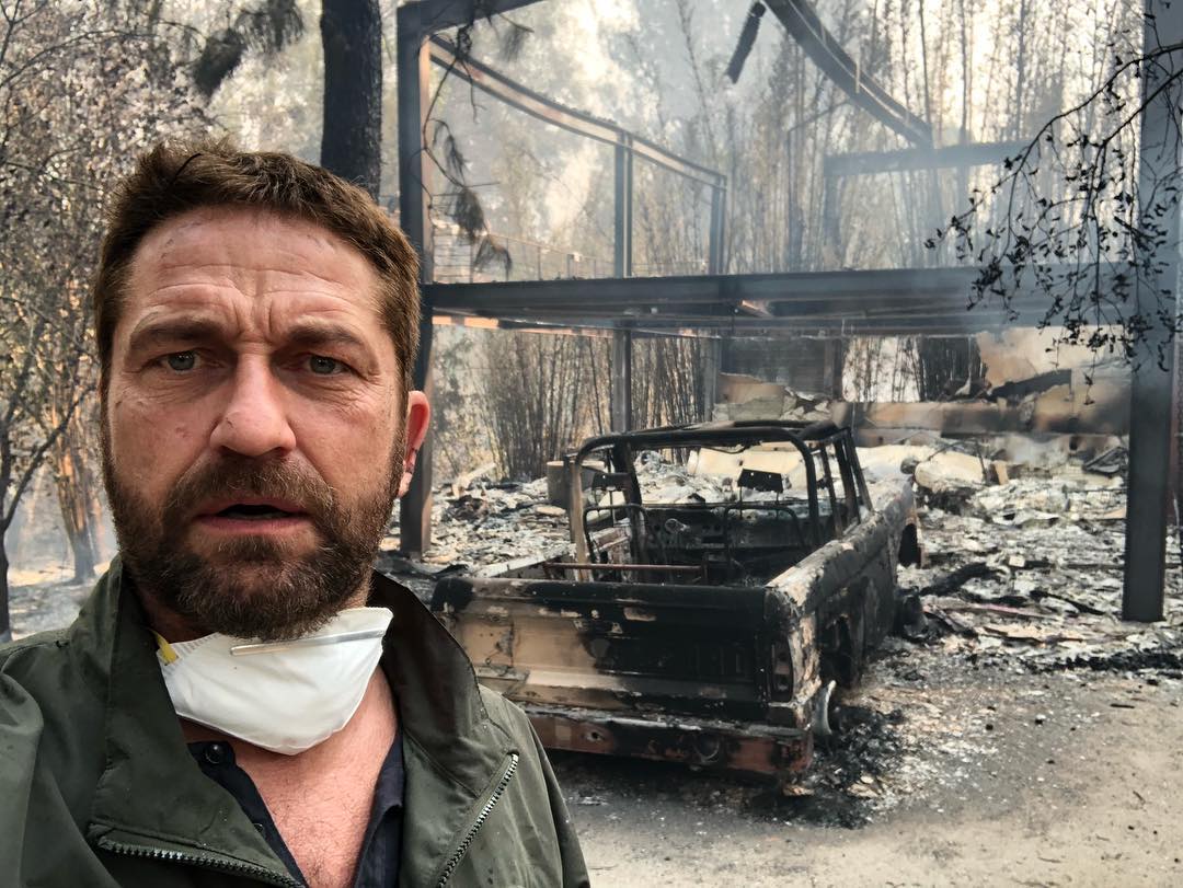 Gerard Butter Gerard Butler Mostra Casa Completamente Destruída Pelo Incêndio Na Califórnia