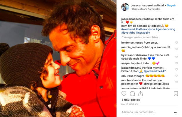 Captura de ecrã 2019 01 05 às 23.42.18 José Carlos Pereira partilha foto amorosa com o filho