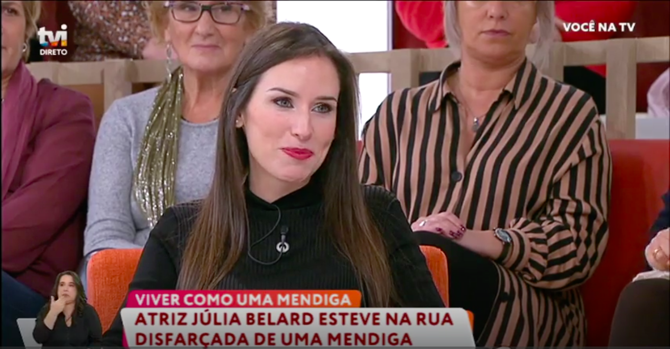 Captura de ecrã 2019 02 04 às 13.49.44 ‘Você na TV’: Júlia Belard fala da experiência enquanto pedinte: "Foi penoso"
