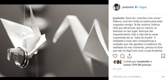 joseloreto José Loreto contratou agência para gerir as suas redes sociais
