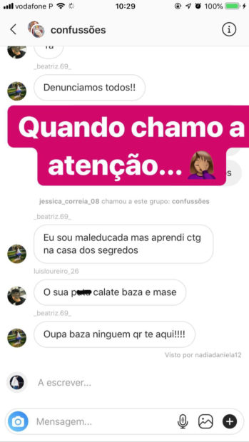 Ss5 Sofia Sousa Chocada Com O Que Viu No Instagram