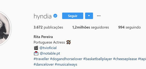 Hyndia Rita Pereira Perde Estatuto De Apresentadora Com Mais Seguidores No Instagram