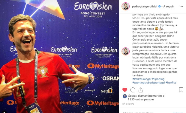 Pedro Granger Segundo Lugar De Itália Na Eurovisão Com Sabor Português