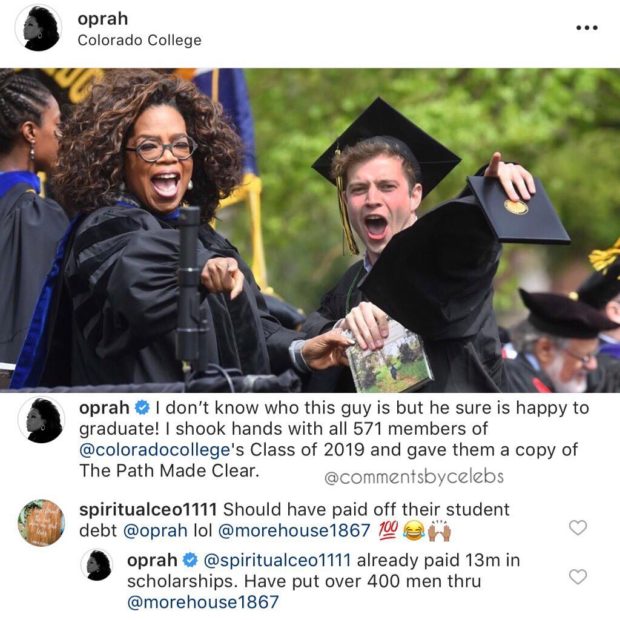 Oprah Oprah Winfrey Responde A Seguidor Que Põe Em Causa A Sua Generosidade