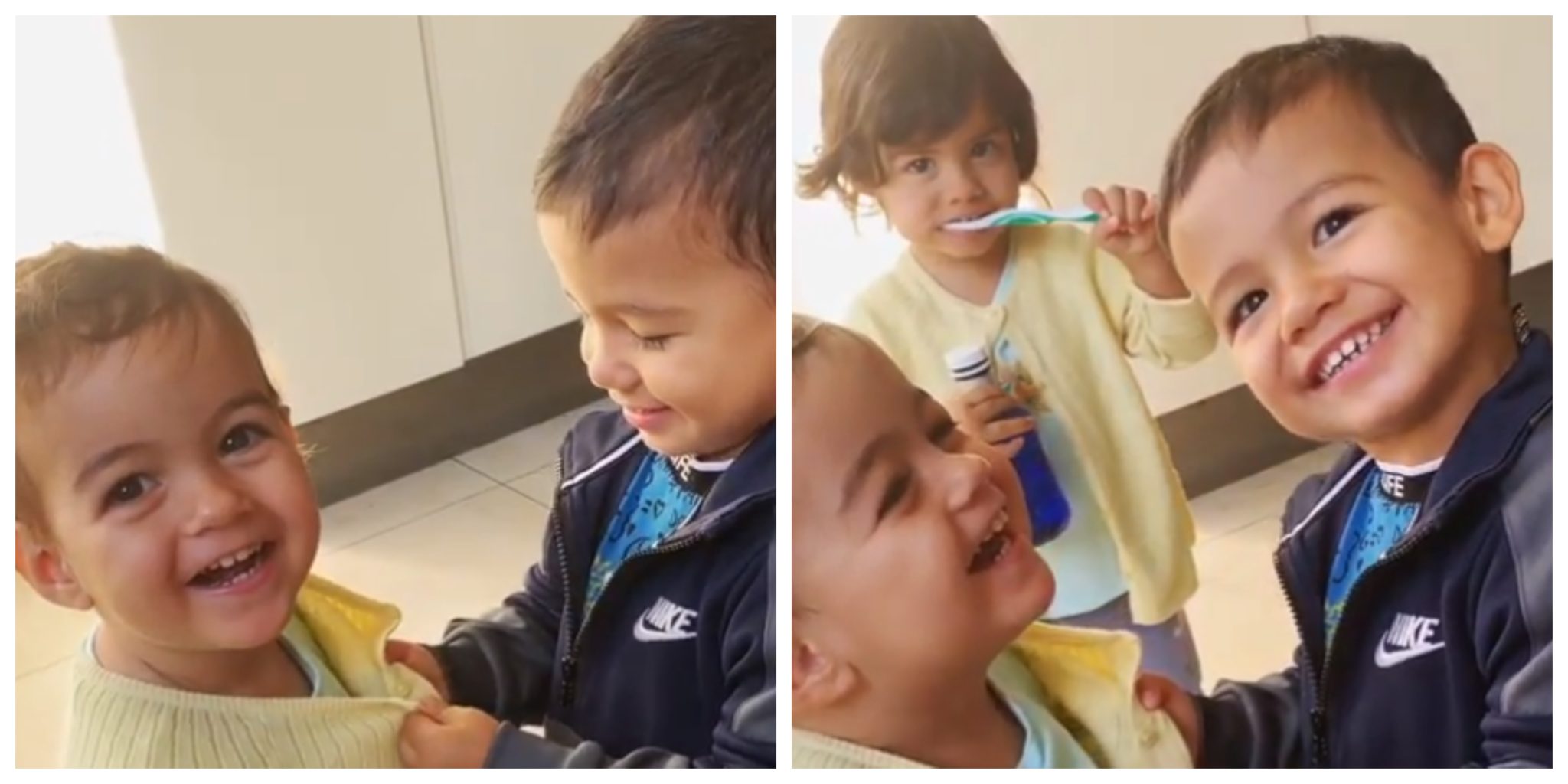 Filhos de Cristiano Ronaldo Filhos de Cristiano Ronaldo derretem fãs em novo vídeo: "Tanto amor"