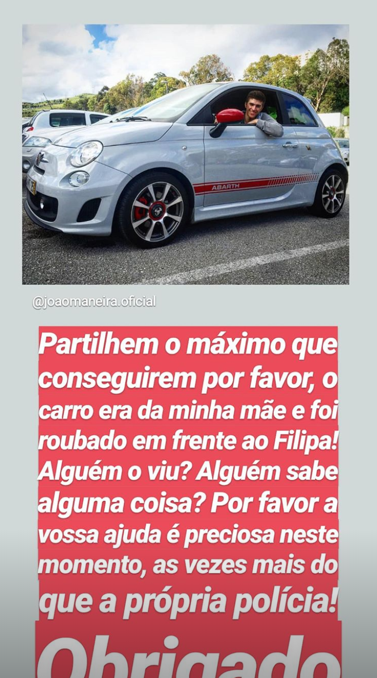 Screenshot 2019 10 16 At 14.02.53 Assaltado! Roubaram Carro De João Maneira E Ator Pede Ajuda