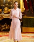 Letizia Rainha Letizia Deslumbra Com Vestido De Sonho