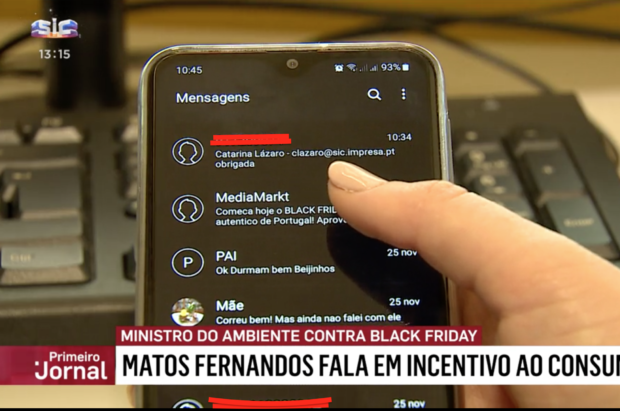 Sic Black Friday Jornalista Da Sic Revela Dados Privados Acidentalmente Durante Peça
