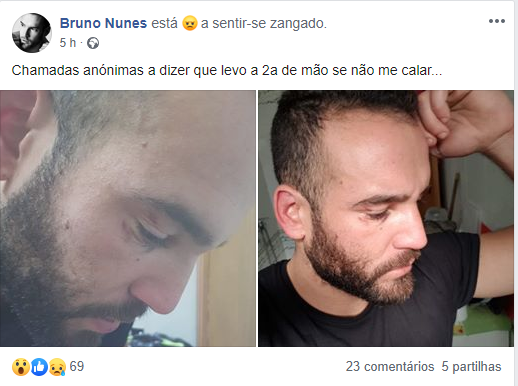 Bruno Nunes Bruno Nunes Da Casa Dos Segredos Está A Ser Ameaçado