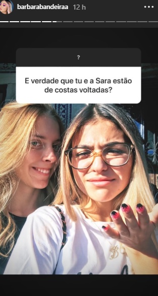 barbara bandeira sara carreira 1 Bárbara Bandeira esclarece rumores sobre fim da amizade com Sara Carreira