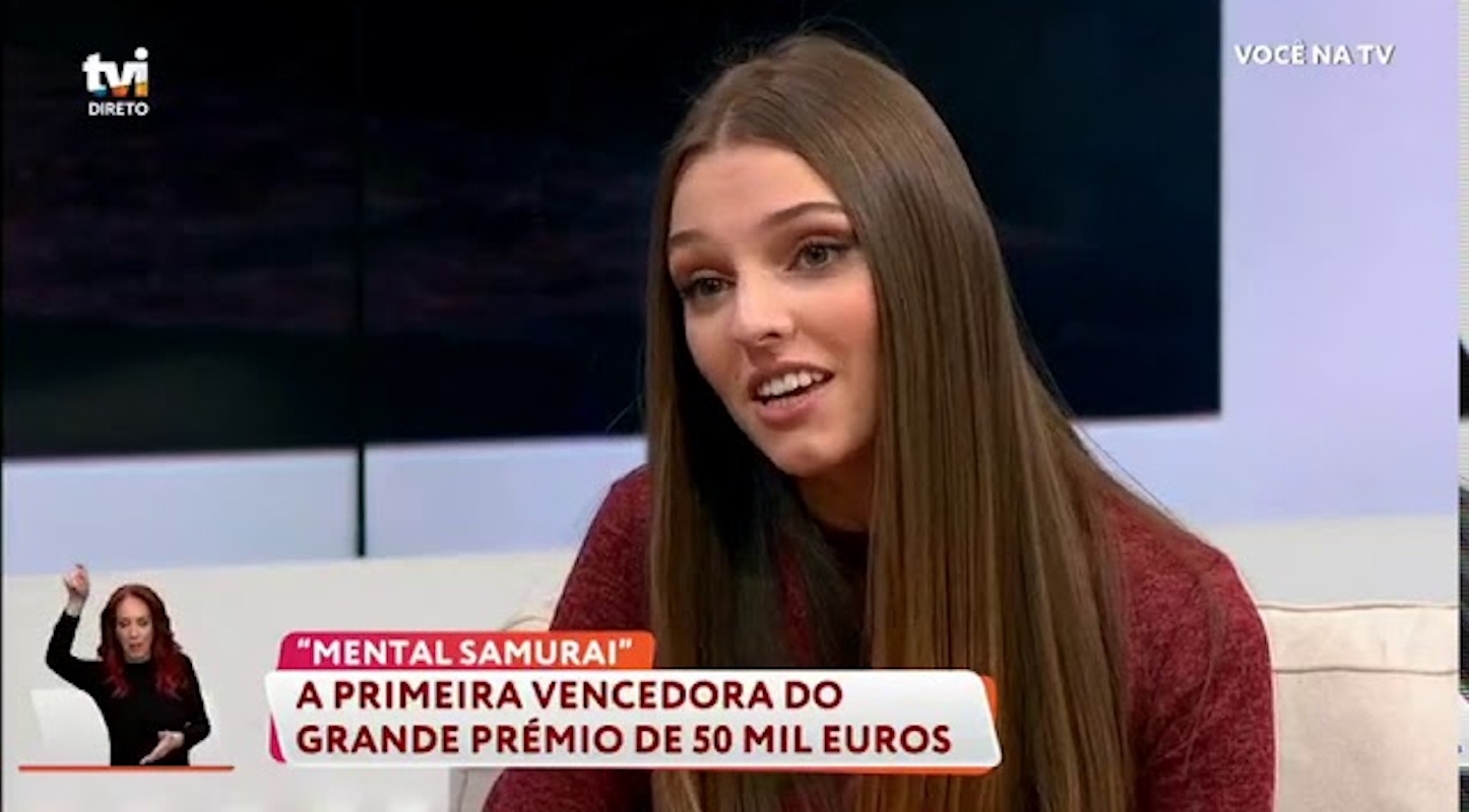 Beatriz Albergaria Mental Samurai Vencedora De 'Mental Samurai' Vai Gastar Os 50 Mil Euros Na Doença Da Mãe