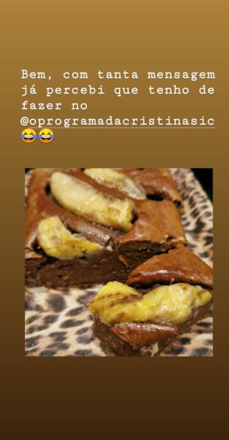 cristina ferreira receita bolo banana 1 Receita: Bolo de Banana de Cristina Ferreira é um sucesso