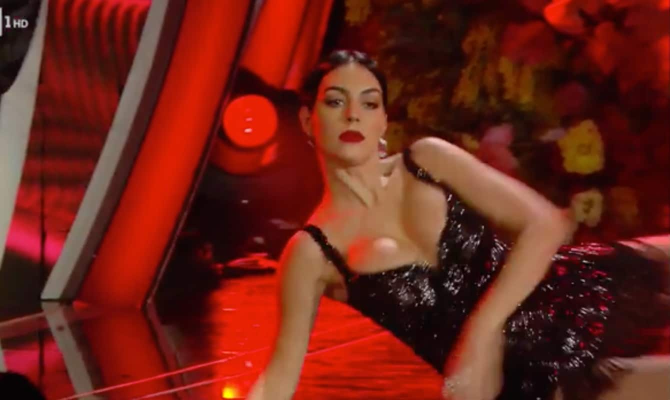 Georgina Rodriguez Tango Georgina Rodríguez Impressiona A Dançar Tango No Festival Sanremo