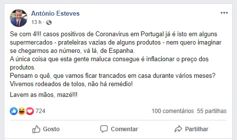 Antonio Esteves Coronavirus Tolos! Jornalista Da Rtp Critica Alarido Dos Portugueses Em Torno Do Coronavírus