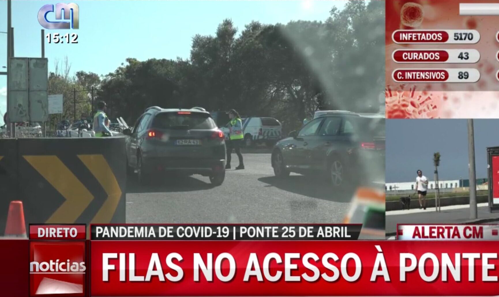 ponte 25 de abril scaled e1585413020349 Jornalista da RTP incrédula com atitude dos portugueses: "Entupir a Ponte 25 de Abril com filas"