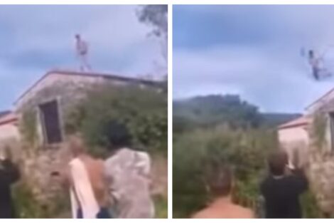 Jovem Salta Tudo Filmado: Jovem De Viana Do Castelo Parte Os Pés E Braços Após Saltar De Um Telhado
