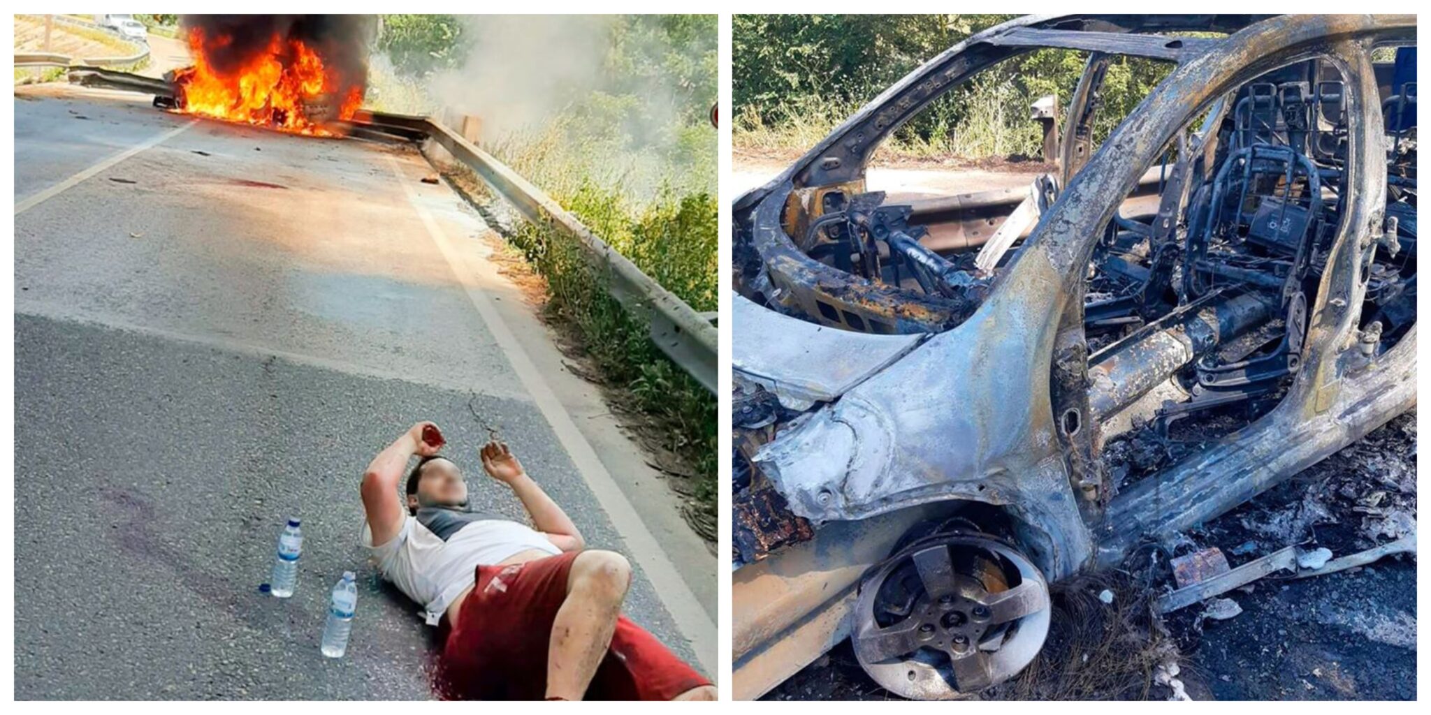 salvamento gnr scaled Condutor preso num carro em chamas é salvo por militar da GNR de folga