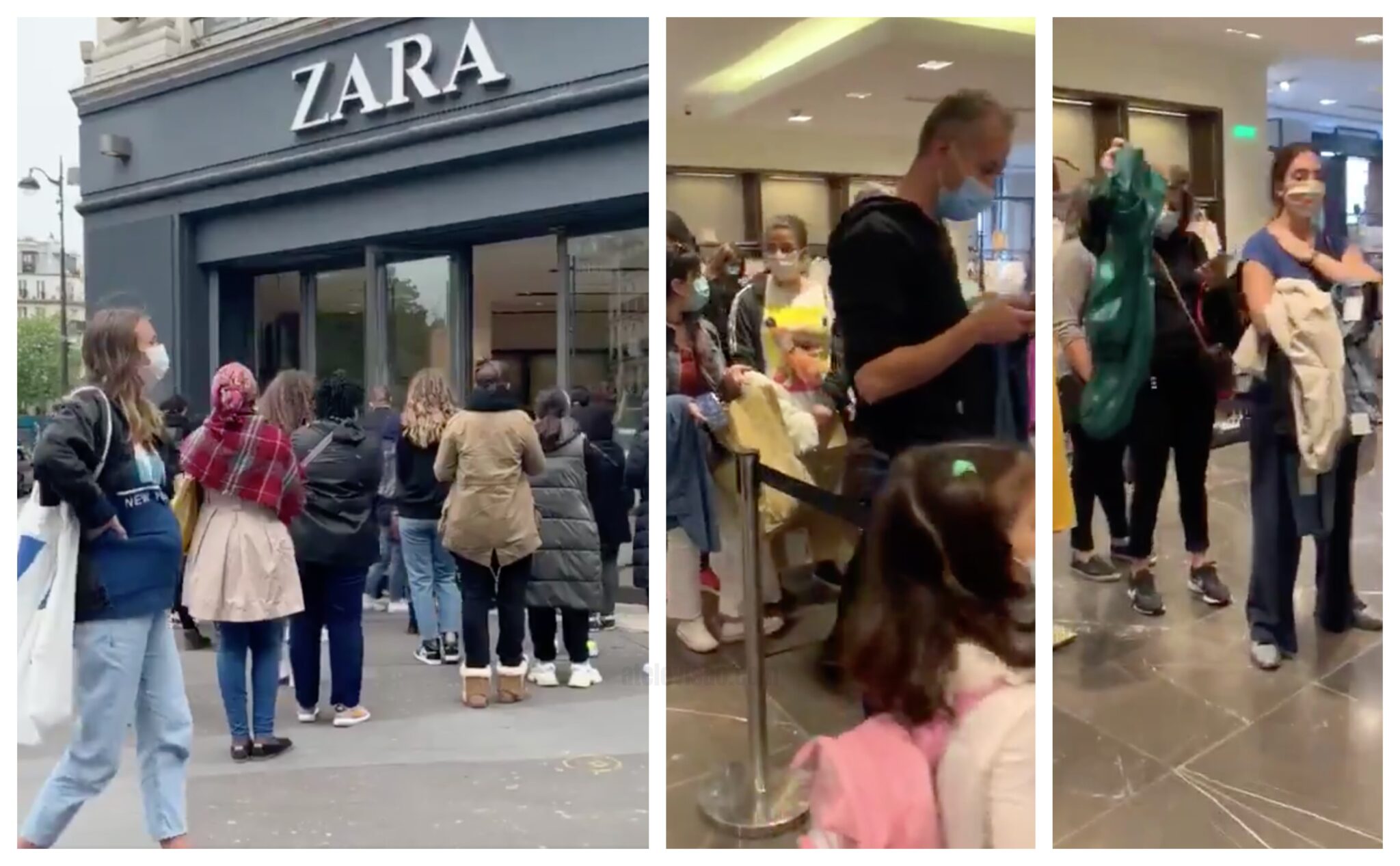 Zara Franca Scaled Lojas Em França Reabrem E Geram Filas (Sem Distanciamento) De Centenas De Metros