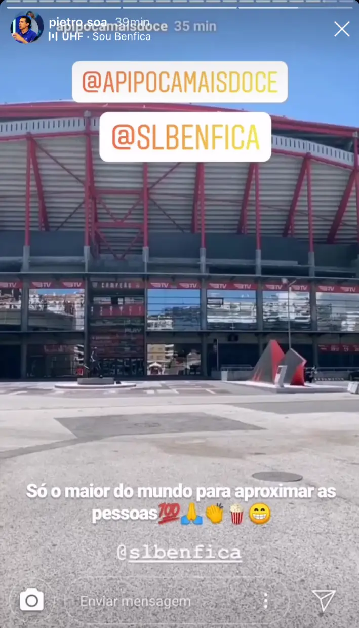 Pedro Soá Pipoca Mais Doce Benfica Pedro Soá &Quot;Faz As Pazes&Quot; Com Pipoca Por Causa Do... Benfica!