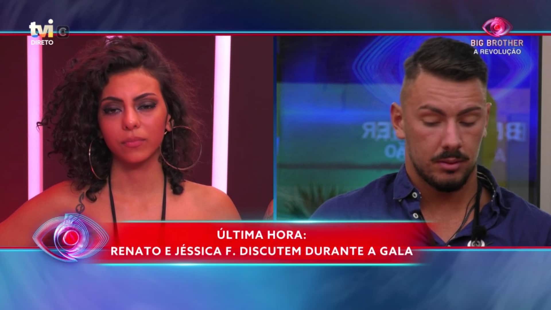 Jessica Renato Discutem Gala Big Brother