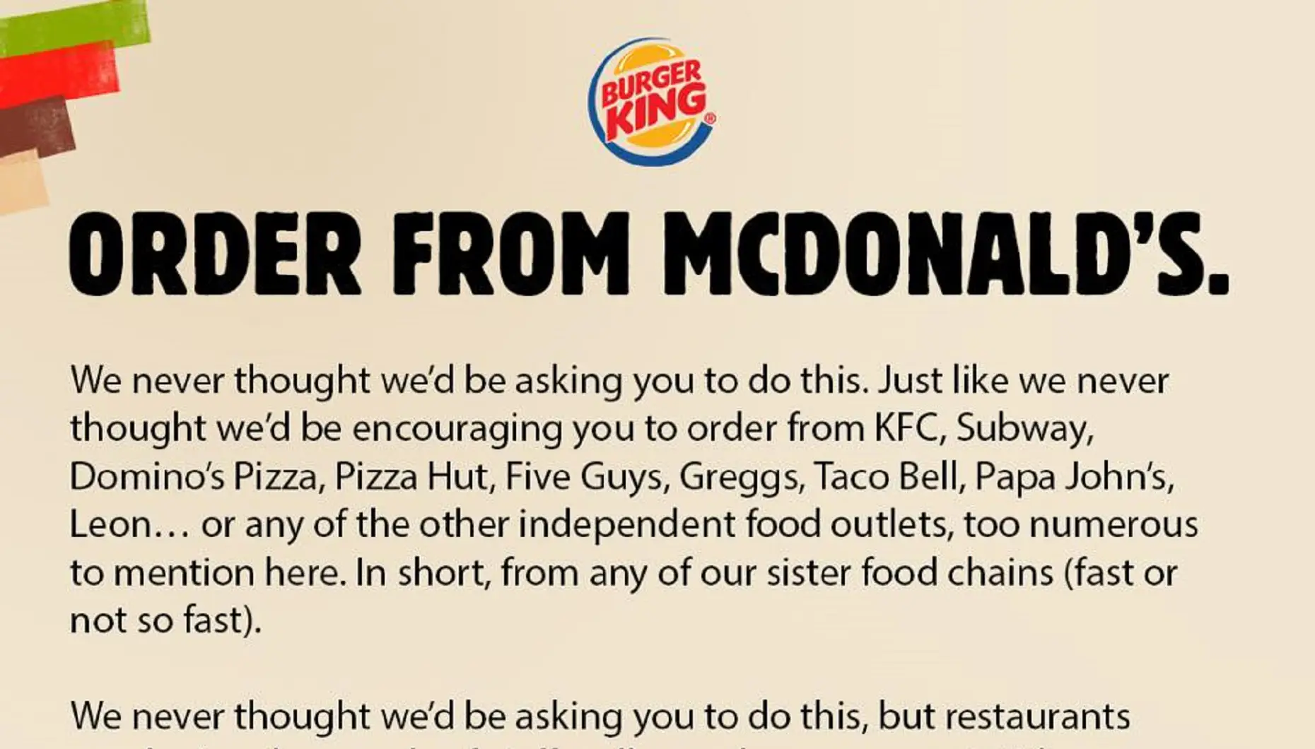 Mcdonalds Burger King