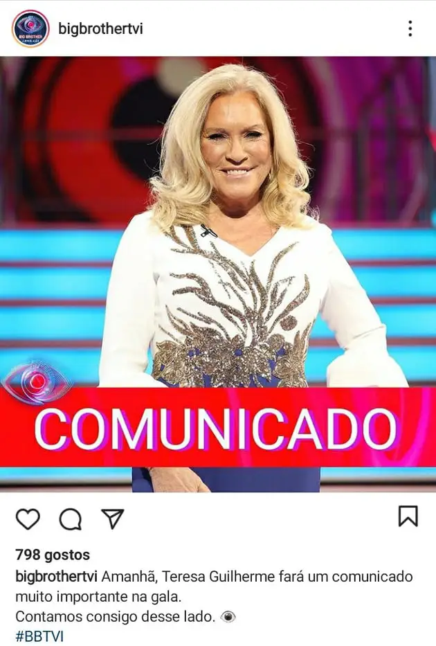 Teresa Guilherme Comunicado