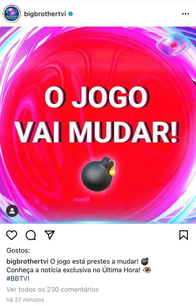 Big Brother, Instagram, Novidade
