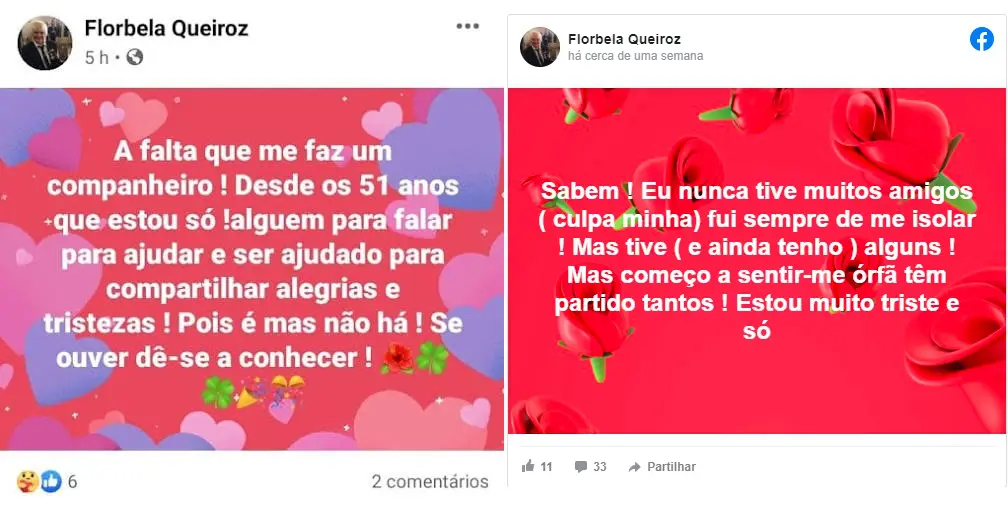 Florbela Queiroz, Facebook