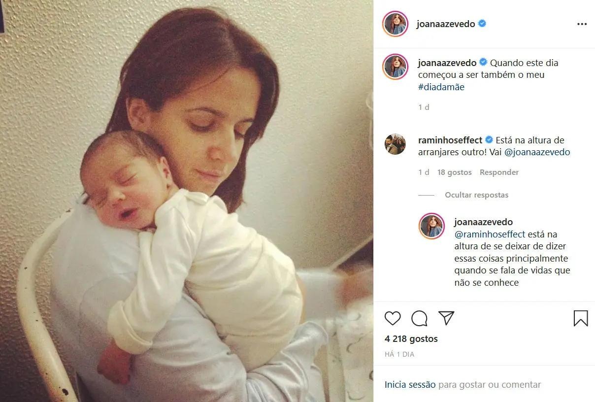 Joana Azevedo, António Raminhos, Instagram