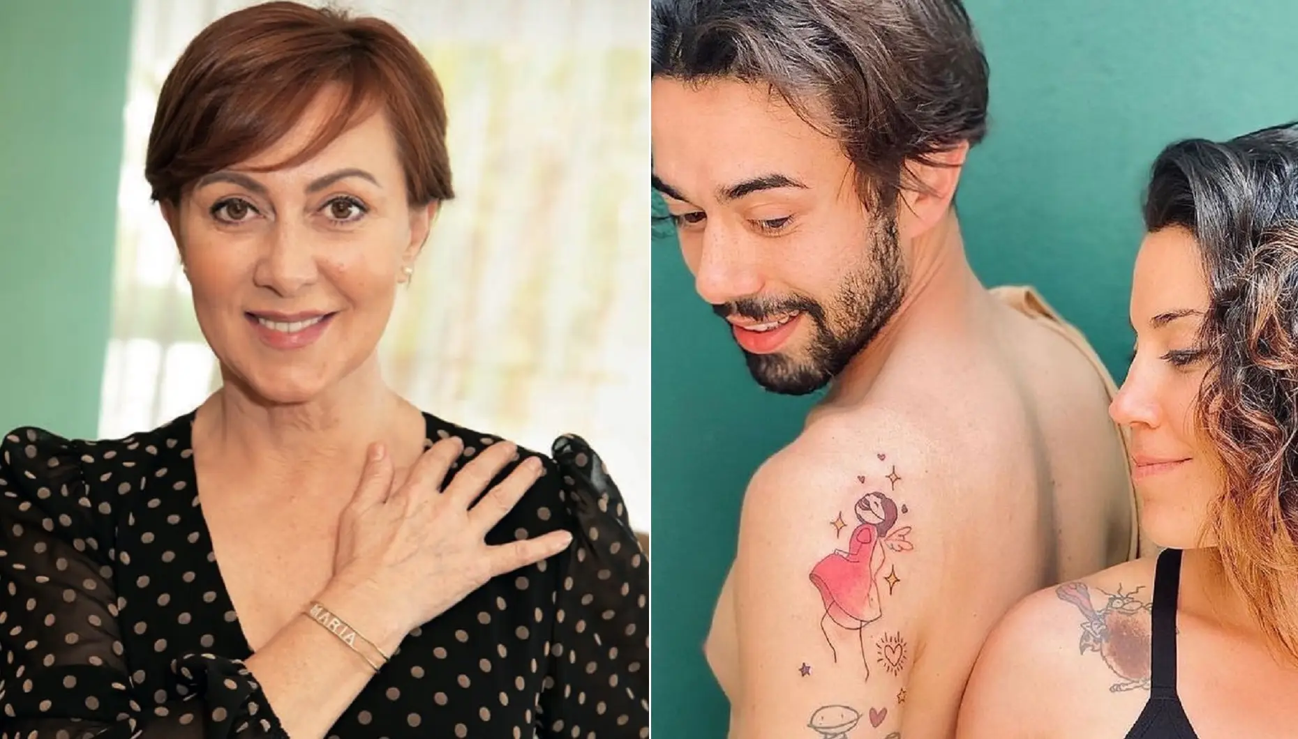 Maria João Abreu, Filho Ricardo Raposo, Nora Rita Raposo, Tatuagem