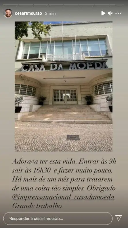 César Mourão, Casa Da Moeda