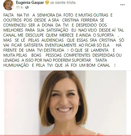 Fátima Lopes, Eugénia Gaspar