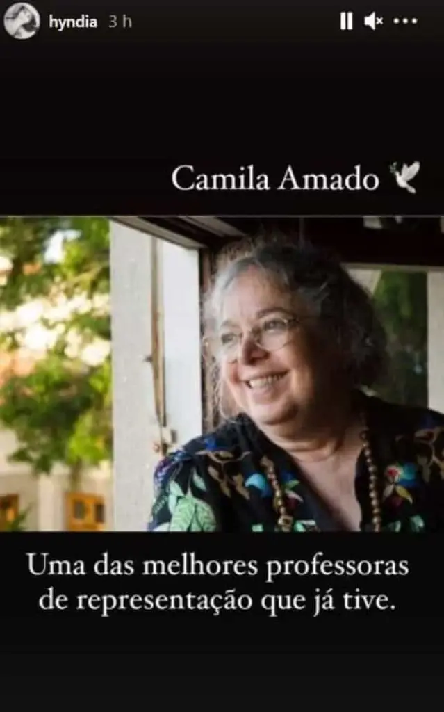 Rita Pereira, Instastory, Morte Camila Amado
