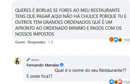 Fernando Mendes, Crítica