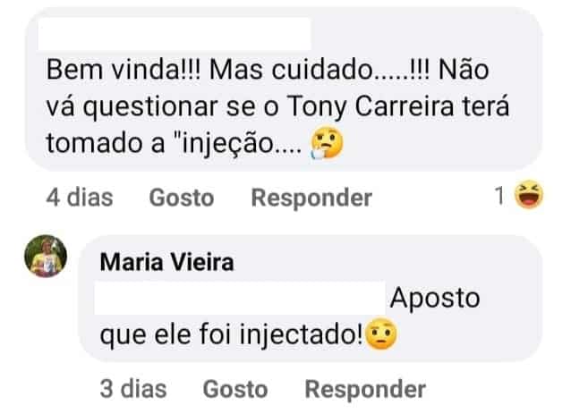 Maria Vieira, facebook