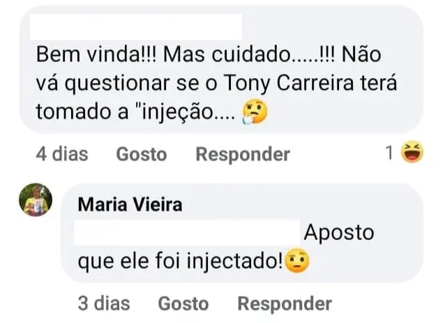 Maria Vieira, Facebook