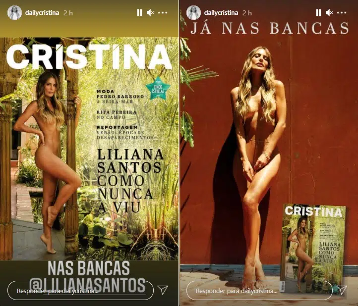 Revista Cristina, Liliana Santos