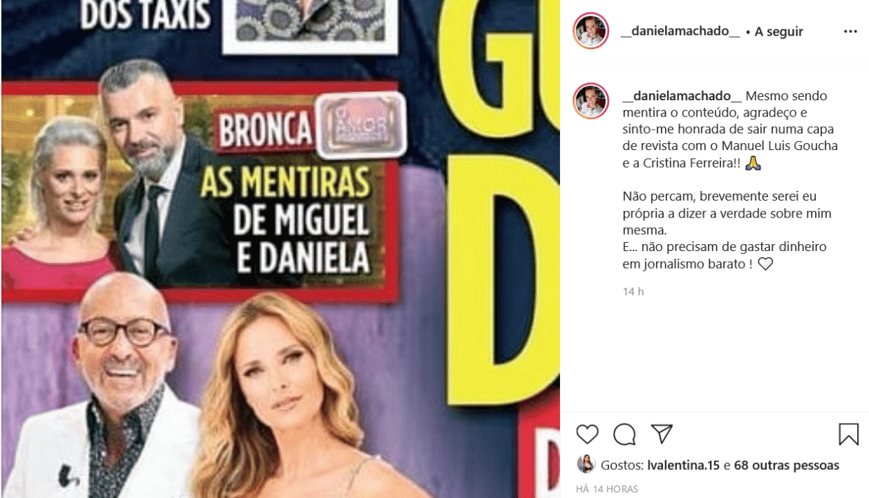 Daniela Machado, Desmente, Tv Guia, O Amor Acontece