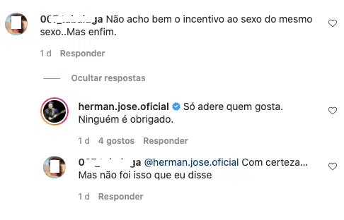 Herman-Jose-Responde-Seguidora-Homossexualidade