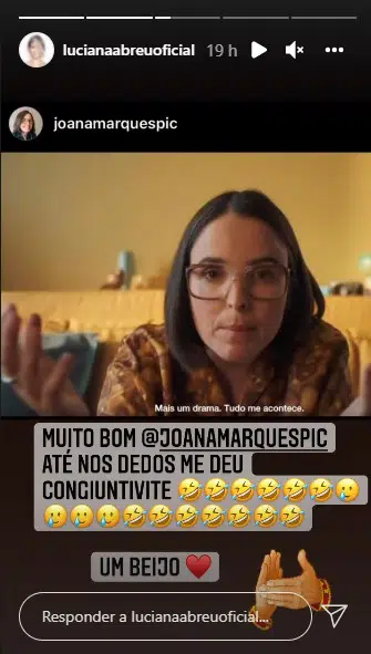 Luciana-Abreu-Instastory-Joana-Marques-Conjuntivite
