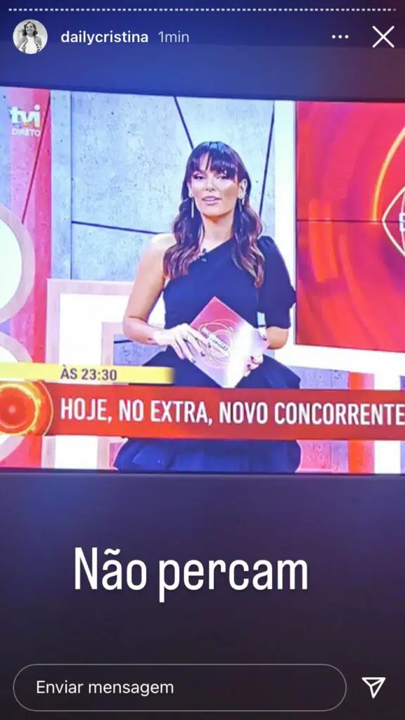 Cristina-Ferreira-Instastory-Novo-Concorrente-Big-Brother-Famosos
