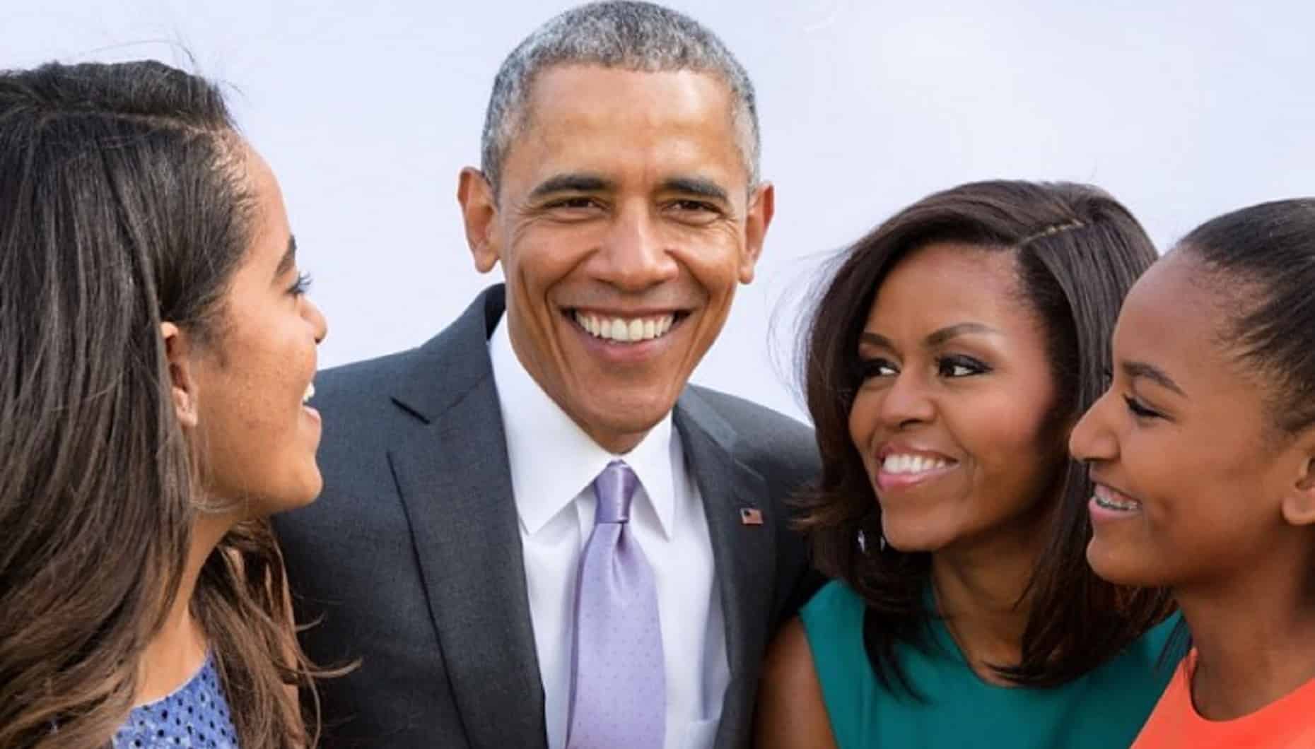 Barack Obama, Michelle Obama, Filhas