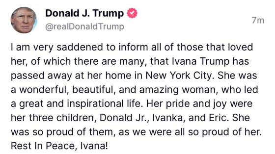 Donald-Trump-Morte-Ivana-Trump